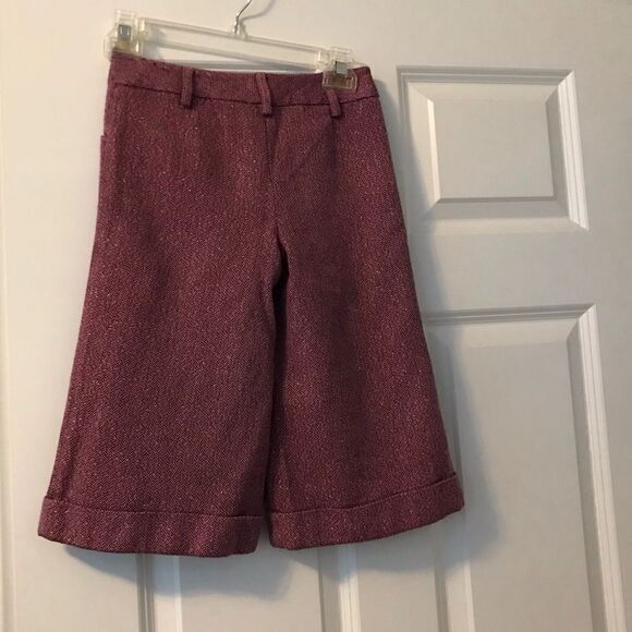Talbots Herringbone Culottes Girls Size 7 Pink Vintage - Picture 14 of 16